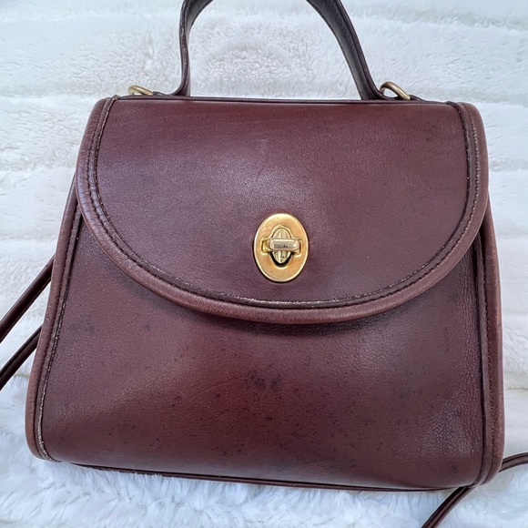 Vintage Coach Regina authentic mahogany 1995 made in US with hangtag - Picture 2 of 16